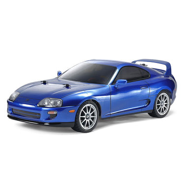 Tamiya RC 47505 Toyota Supra w/Metallic Blue Painted Body 1:10 RC Assembly Kit