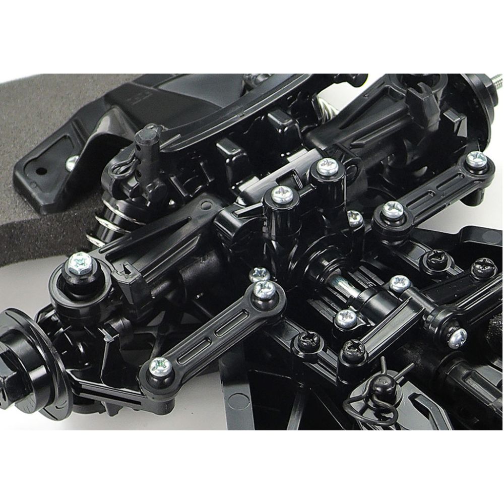 Tamiya 47517 Audi R8 LMS 2008 Silver Painted Body TT-02 :10 RC Car Assemby Kit