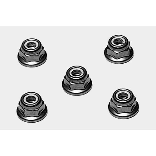 Tamiya 53160 4mm Flange Lock Nuts Red - RC Hop-ups