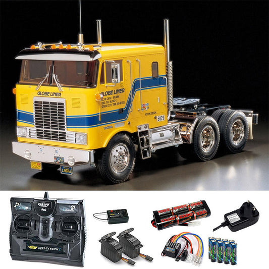TAMIYA RC 56304 Globe Liner Truck Kit 1:14 Kit + radio bundle