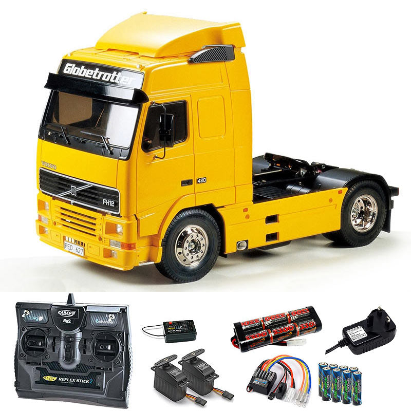 TAMIYA RC 56312 Volvo FH12 Globetrotter 420 1:14 Truck Kit + radio bundle