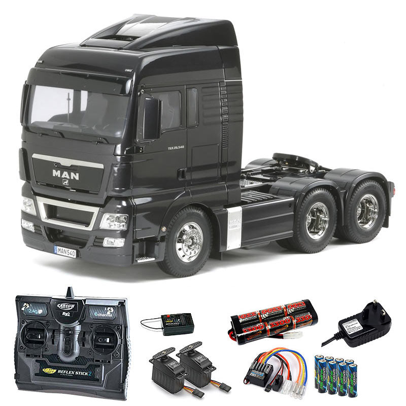 TAMIYA RC 56325 MAN TGX 26.540 6x4 XLX Truck 1:14 Kit + radio bundle