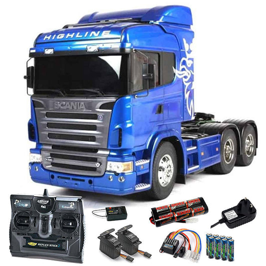 TAMIYA RC 56327 Scania R620 Blue Edition Ltd 1:14 Truck Kit + radio bundle