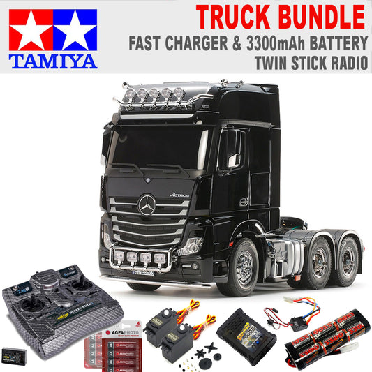 TAMIYA RC 56348 Mercedes-Benz Actros 3363 6x4 GigaSpace 1:14 w/Radio Bundle