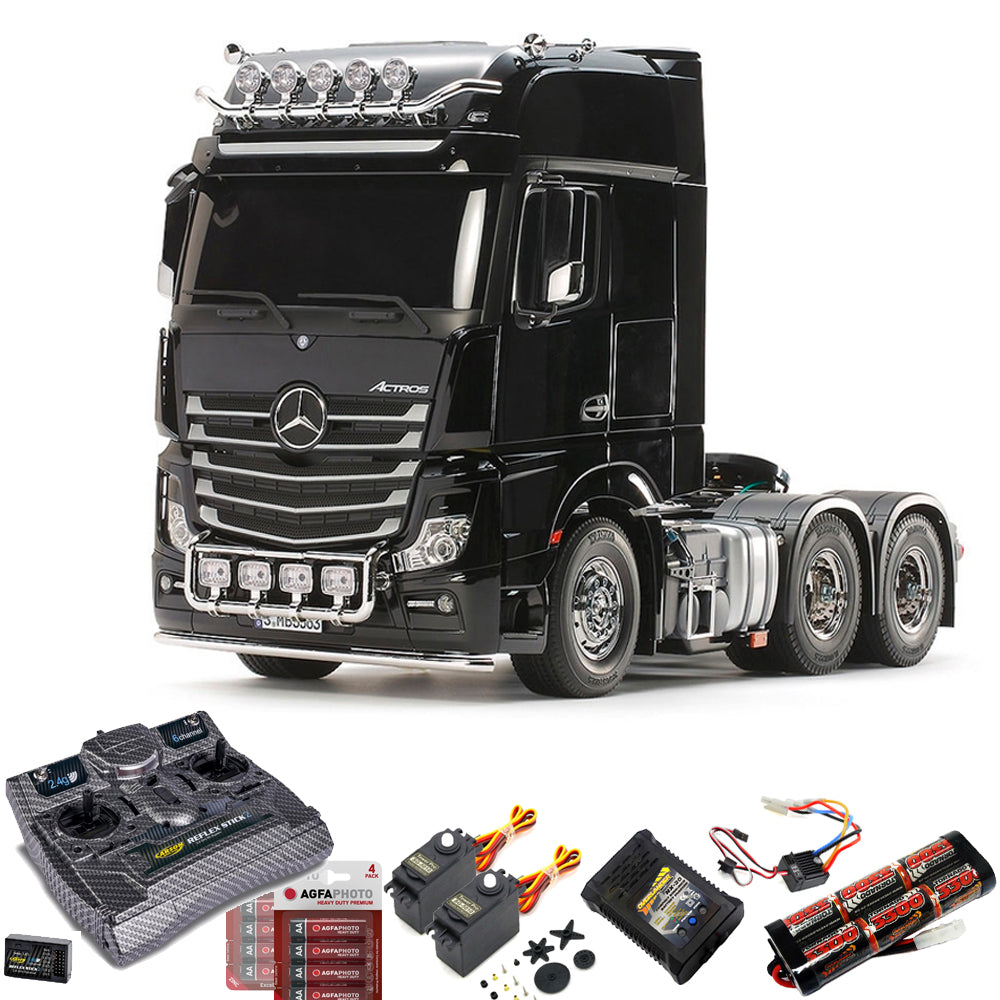 TAMIYA RC 56348 Mercedes-Benz Actros 3363 6x4 GigaSpace 1:14 w/Radio Bundle