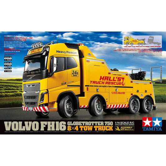 Tamiya 56362 Volvo FH16 Globetrotter 750 8x4 Tow Truck 1:14 RC Assembly Kit