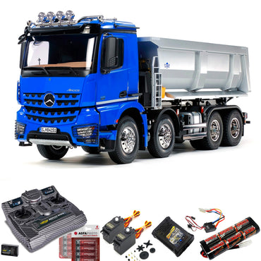 TAMIYA RC 56366 Mercedes Arocs 4151 Tipper Truck 8x4 1:14 w/Radio Bundle