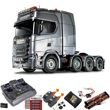 TAMIYA RC 56371 Scania 770 8x4/4 1:14 Truck w/Radio Bundle