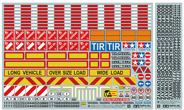 TAMIYA RC 56534 Tractor Truck / Trailer 1:14 Sticker Set