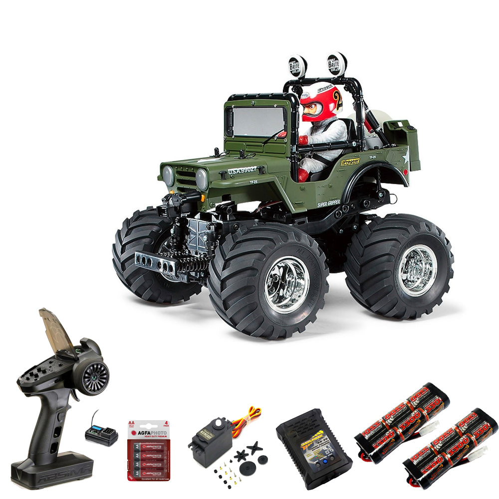 TAMIYA RC 58242 Wild Willy 2 WR-02 1:10 Premium Wheel Bundle