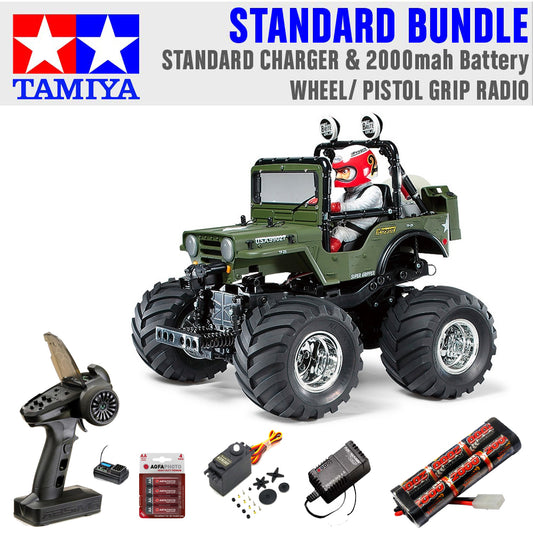 TAMIYA RC 58242 Wild Willy 2 WR-02 1:10 Standard Wheel Bundle