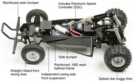 TAMIYA RC 58336 The Hornet 2004 1:10 2WD Off Road Racer Assembly Kit - No ESC