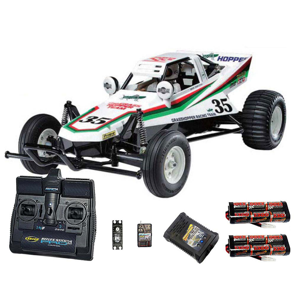 TAMIYA RC 58346 The Grasshopper off-road buggy 1:10 Premium Stick Radio Bundle