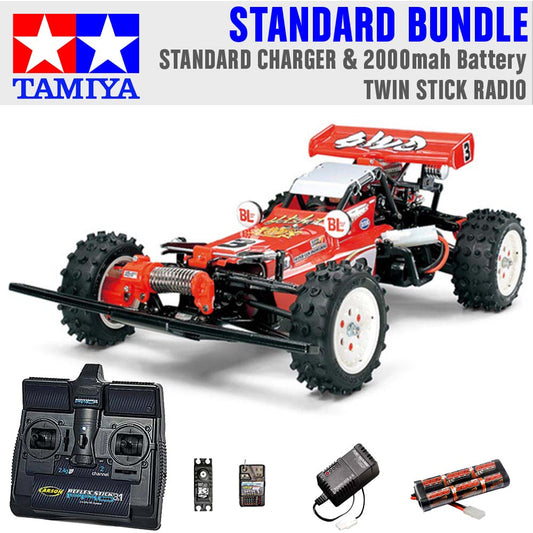 TAMIYA RC 58391 Hot Shot 2007 1:10 Standard Stick Radio Bundle