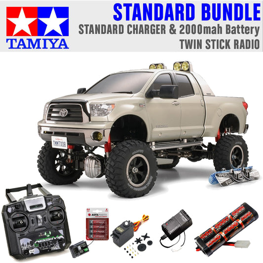 TAMIYA RC 58415 Toyota Tundra High Lift 1:10 Standard Stick Radio Bundle