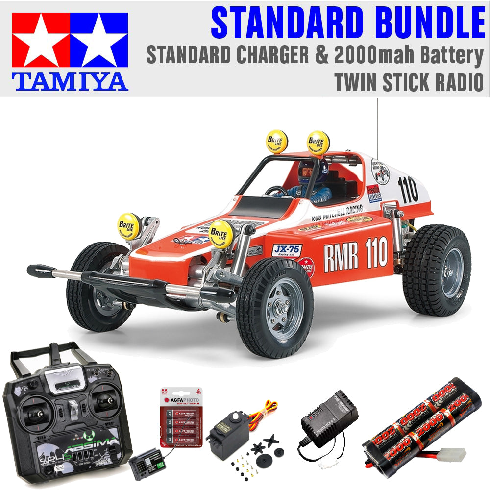 Tamiya RC 58441 Buggy Champ (2009) (Ltd) 1:10 Standard Stick Radio Bundle