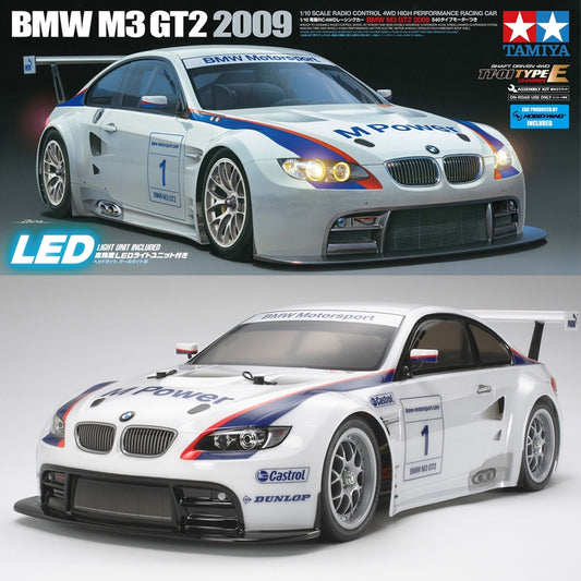 Tamiya RC 58449 BMW M3 GT2 2009 (TT-01 TYPE-E) 1:10 RC Assembly Kit