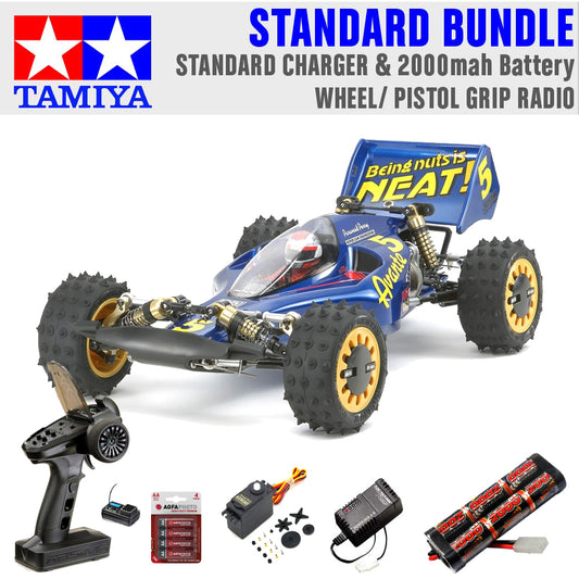 Tamiya RC 58489 Avante (2011) 1:10 Standard Wheel Radio Bundle