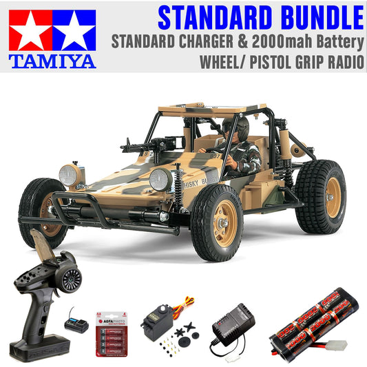 Tamiya RC 58496 Fast Attack Buggy (2011) 1:10 Standard Wheel Radio Bundle