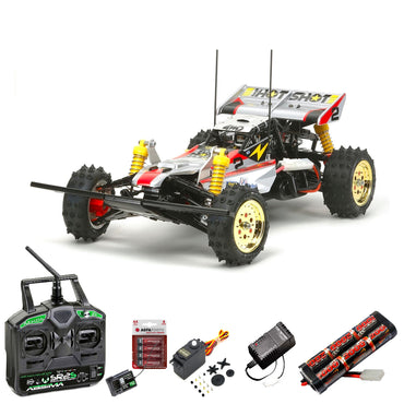 TAMIYA RC 58517 Super Hotshot 2012 1:10 Car Standard Stick Bundle