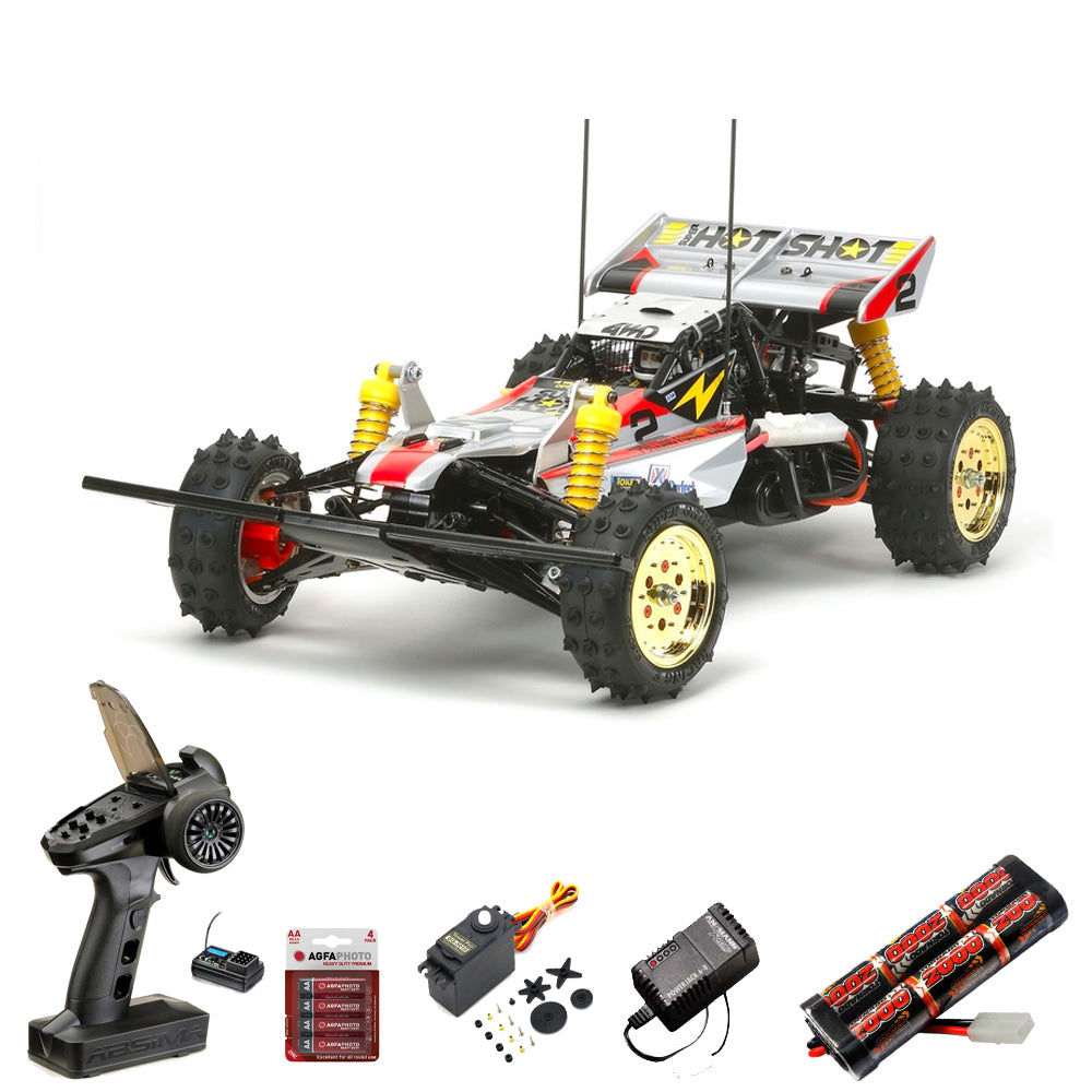 TAMIYA RC 58517 Super Hotshot 2012 1:10 Car Standard Wheel Bundle
