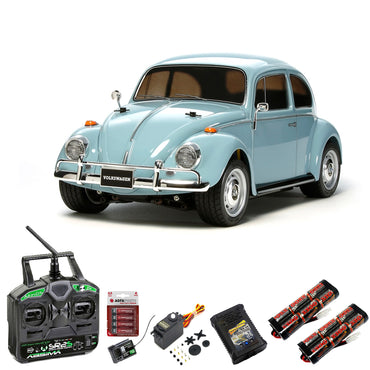 TAMIYA RC 58572 Volkswagen Beetle (M-06) 58572 1:10 Premium Stick Bundle