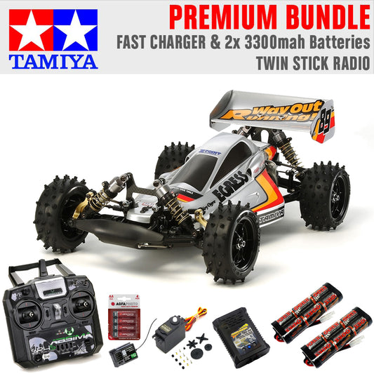 Tamiya RC 58583 Egress Ltd Edition Re-Release 1:10 Premium Stick Radio Bundle