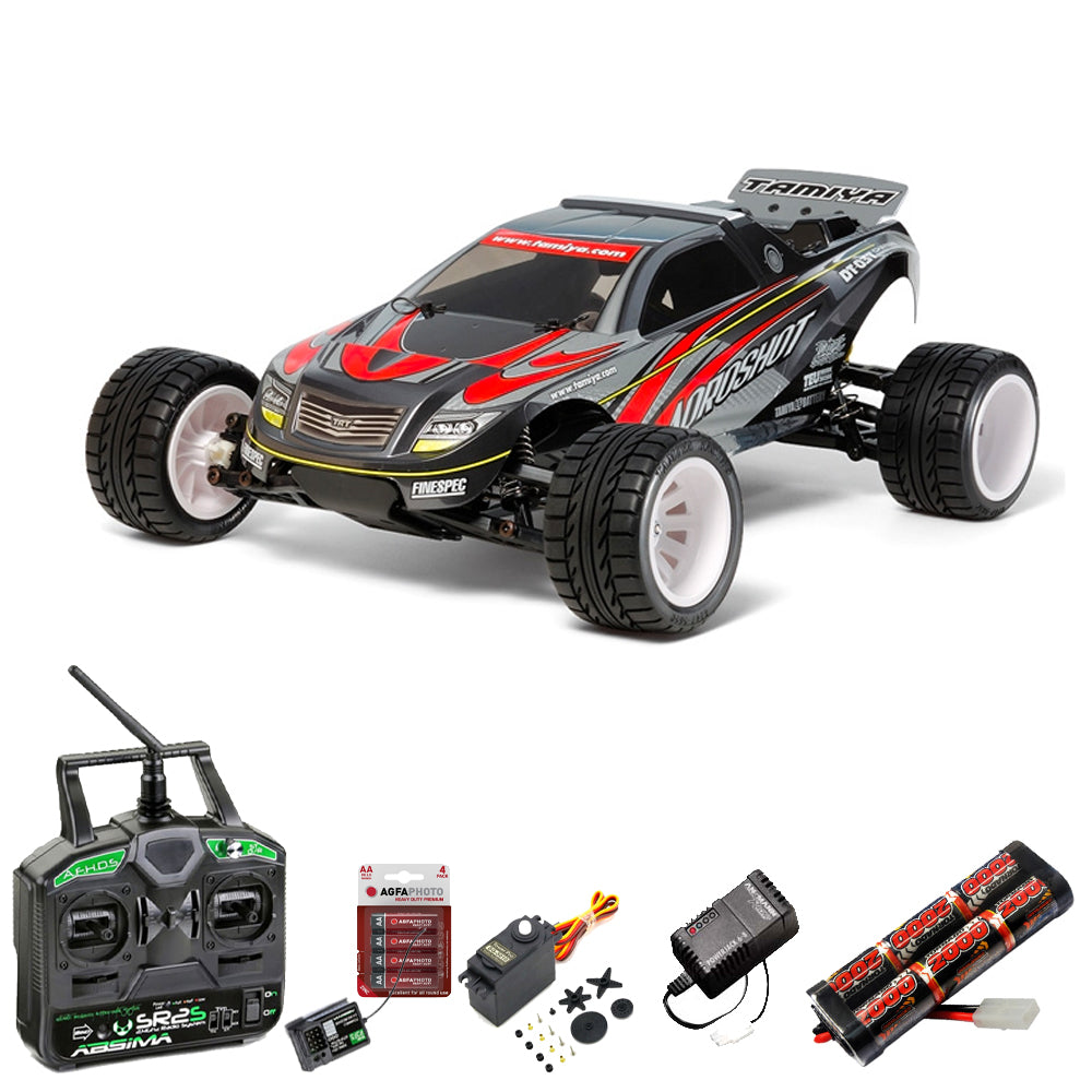 TAMIYA RC 58610 Aqroshot DT-03T 1:10 Standard Stick Bundle