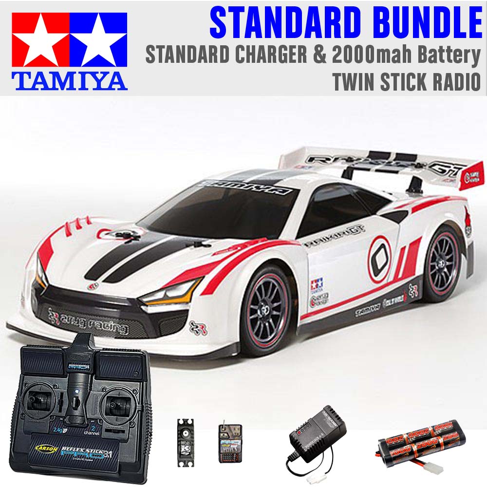 TAMIYA RC 58626 Raikiri GT TT-02 1:10 Standard Stick Radio Bundle