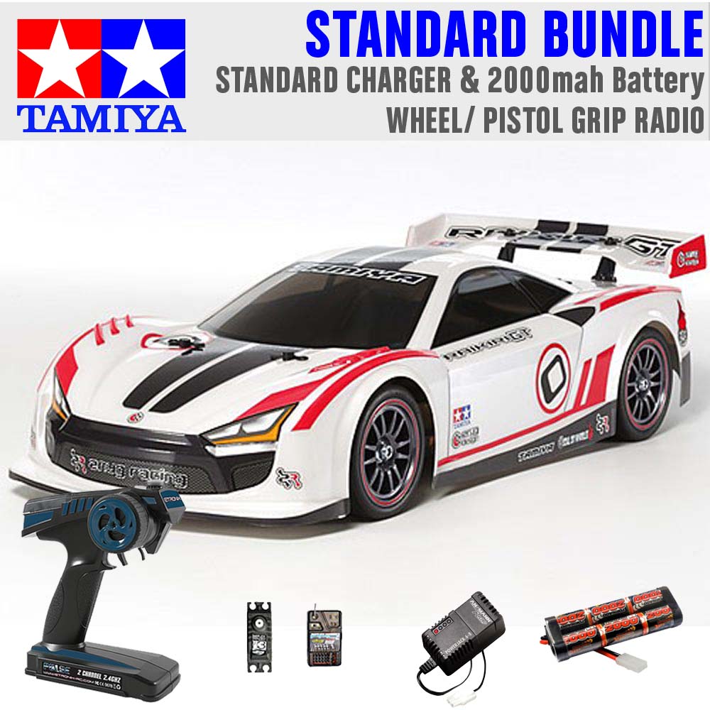 TAMIYA RC 58626 Raikiri GT TT-02 1:10 Standard Wheel Radio Bundle