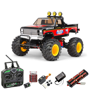 TAMIYA RC 58633 Blackfoot 2016 1:10 RC Truck Standard Stick Bundle