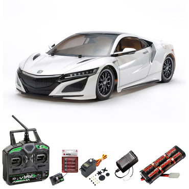 TAMIYA RC 58634 Honda NSX 2016 (TT-02) 1:10 Car Standard Stick Bundle