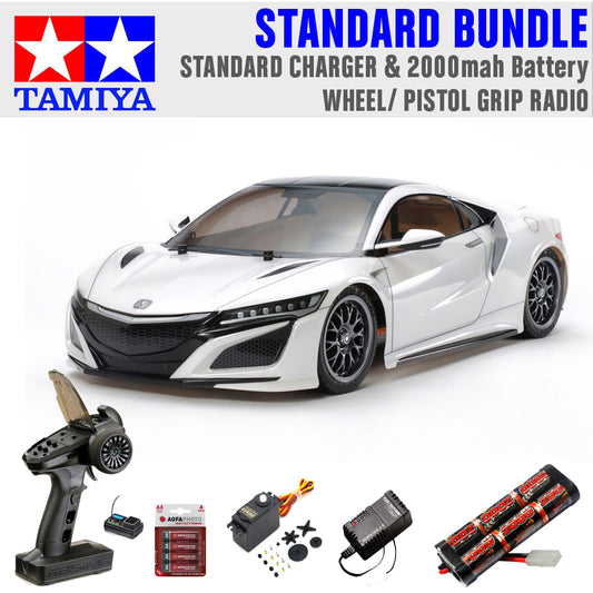 TAMIYA RC 58634 Honda NSX 2016 (TT-02) 1:10 Car Standard Wheel Bundle