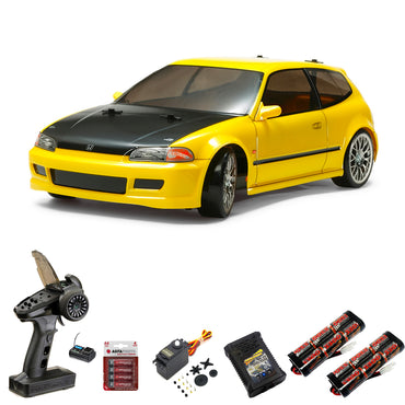 TAMIYA RC 58637 Honda Civic SiR Drift TT-02D 1:10 Car Premium Wheel Bundle