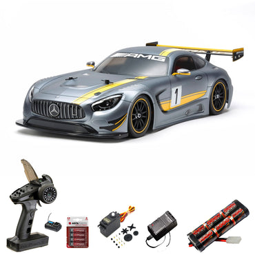 TAMIYA RC 58639 Mercedes AMG GT3 TT-02 1:10 Car Standard Wheel Bundle
