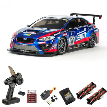 Tamiya RC 58645 Subaru WRX STi 24 hr Nurburgring TT-02 1:10 Premium Wheel Bundle