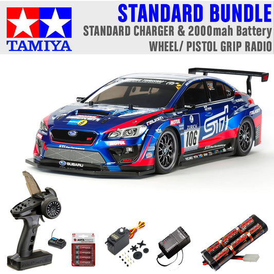 Tamiya RC 58645 Subaru WRX STi 24hr Nurburgring TT-02 1:10 Standard Wheel Bundle