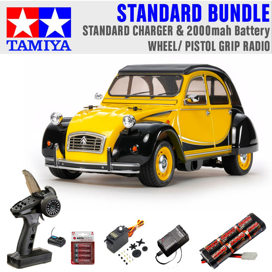 TAMIYA RC 58655 Citroen 2CV Charleston 1:10 Car Standard Wheel Bundle