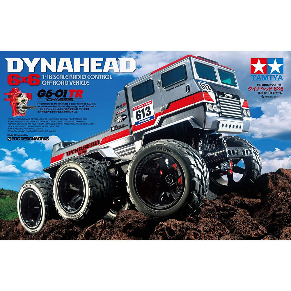 TAMIYA RC 58660 Dynahead 6x6 (G6-01TR) Off Road Vehicle 1:18 Assembly Kit
