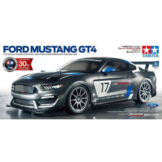 TAMIYA RC Ford Mustang GT4 58664 (TT-02) 1:10 Assembly Kit - No ESC