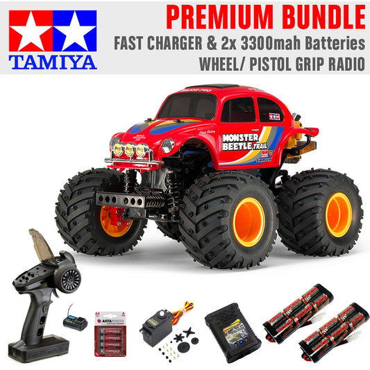 TAMIYA RC 58672 Monster Beetle Trail (GF-01TR) 1:14 RC Premium Wheel Bundle