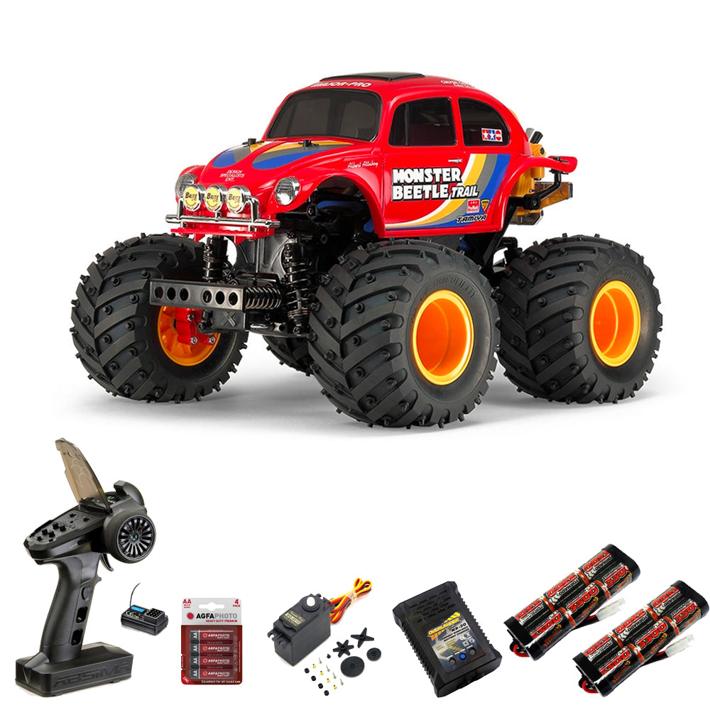 TAMIYA RC 58672 Monster Beetle Trail (GF-01TR) 1:14 RC Premium Wheel Bundle
