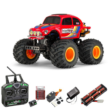 TAMIYA RC 58672 Monster Beetle Trail (GF-01TR) 1:14 RC Standard Stick Bundle