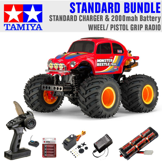 TAMIYA RC 58672 Monster Beetle Trail (GF-01TR) 1:14 RC Standard Wheel Bundle