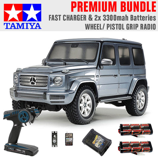 TAMIYA RC 58675 Mercedes-Benz G500 CC-02 1:10 Premium Wheel Radio Bundle