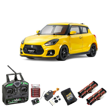 Tamiya 58679 Suzuki Swift Sport (M-05) 1:10 RC Premium Stick Bundle