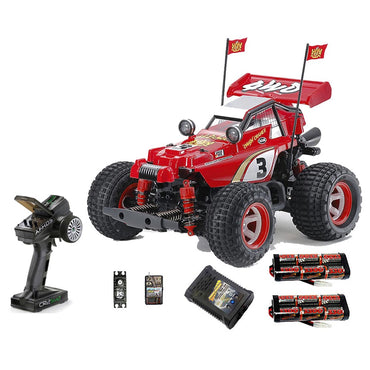 Tamiya RC 58685 Comical Hotshot (GF-01CB) 4x4 1:10 Premium Wheel Radio Bundle