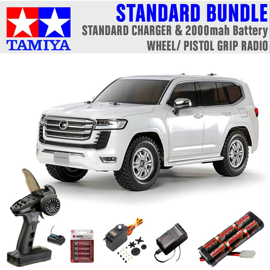 Tamiya RC 58688 Toyota Land Cruiser 300 CC-02 RC Car Standard Wheel Bundle