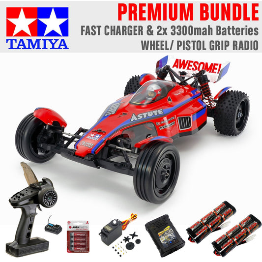 Tamiya RC 58697 Astute 2022 (TD2) 1:10 Buggy Car Premium Wheel Bundle