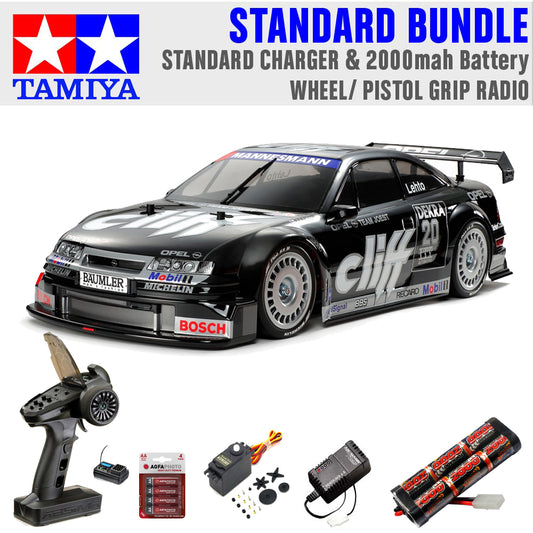 Tamiya RC 58701 Opel Calibra V6 Cliff (TT-01 Type E) Standard Wheel Radio Bundle